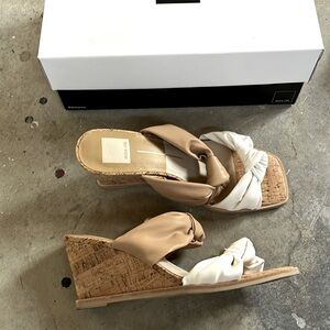 Dolce Vita Double Knot Strap Wedge Sandals Size 8